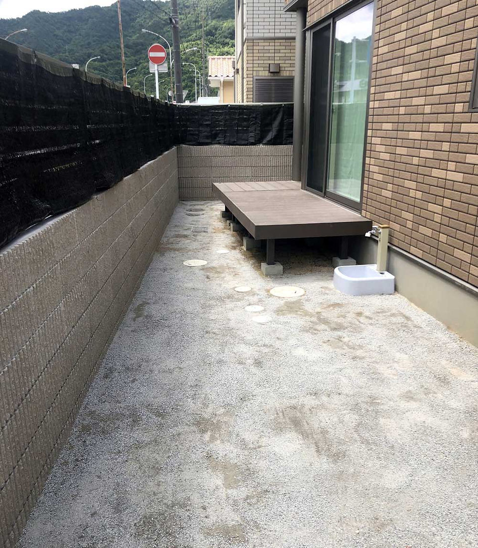 施工前のお庭2