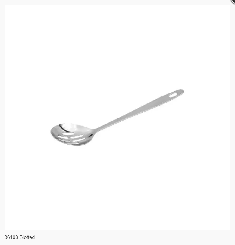 Trenton: SPOON-18/10 | 300mm SLOTTED CODE: 36103