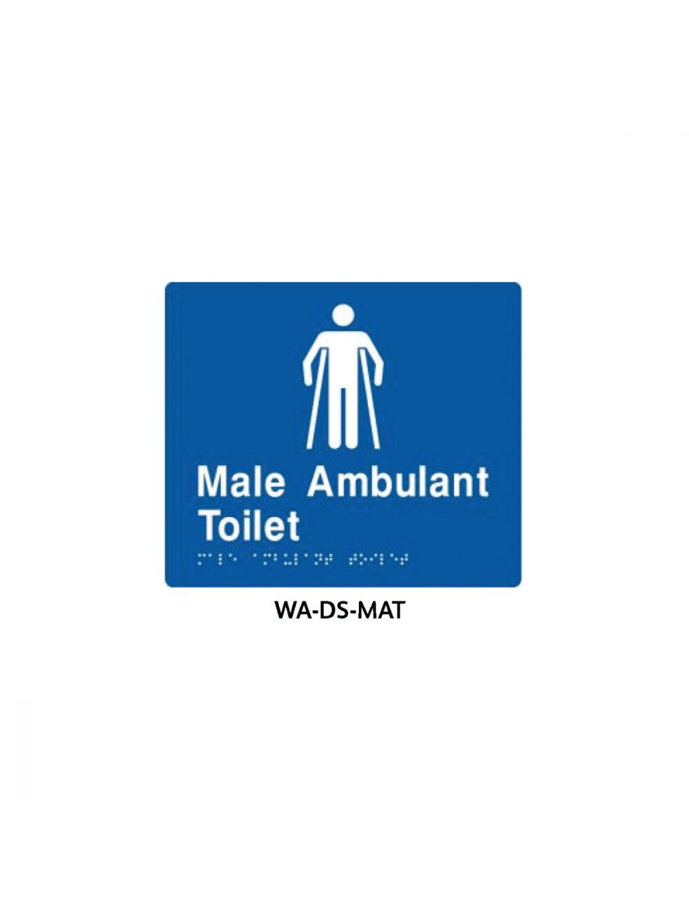 3Monkeez - Blue Door Sign - 210mm x 180mm - Washroom Accessories