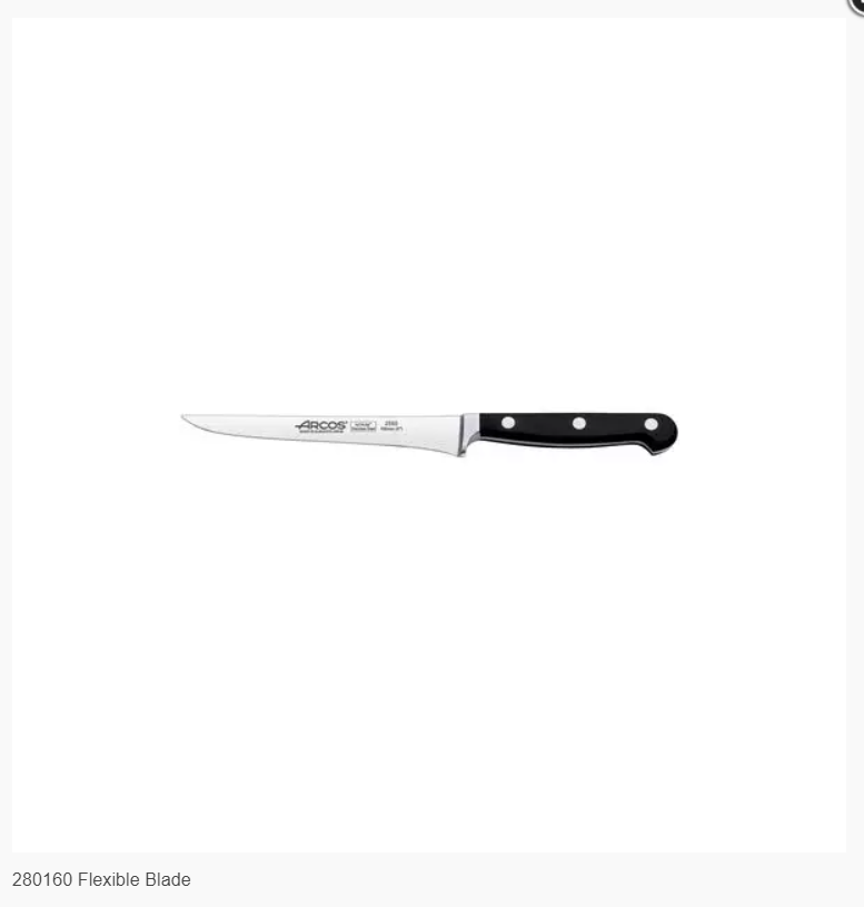 Trenton: Arcos Classica Boning Knife 160mm Flexible - Code: 280160