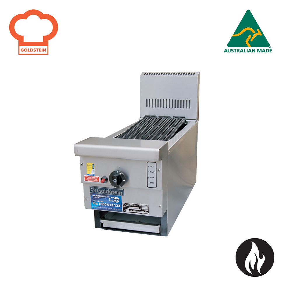 Goldstein - RBA12L - Radiant Char Broiler Gas - Grill size 215 x 546 mm