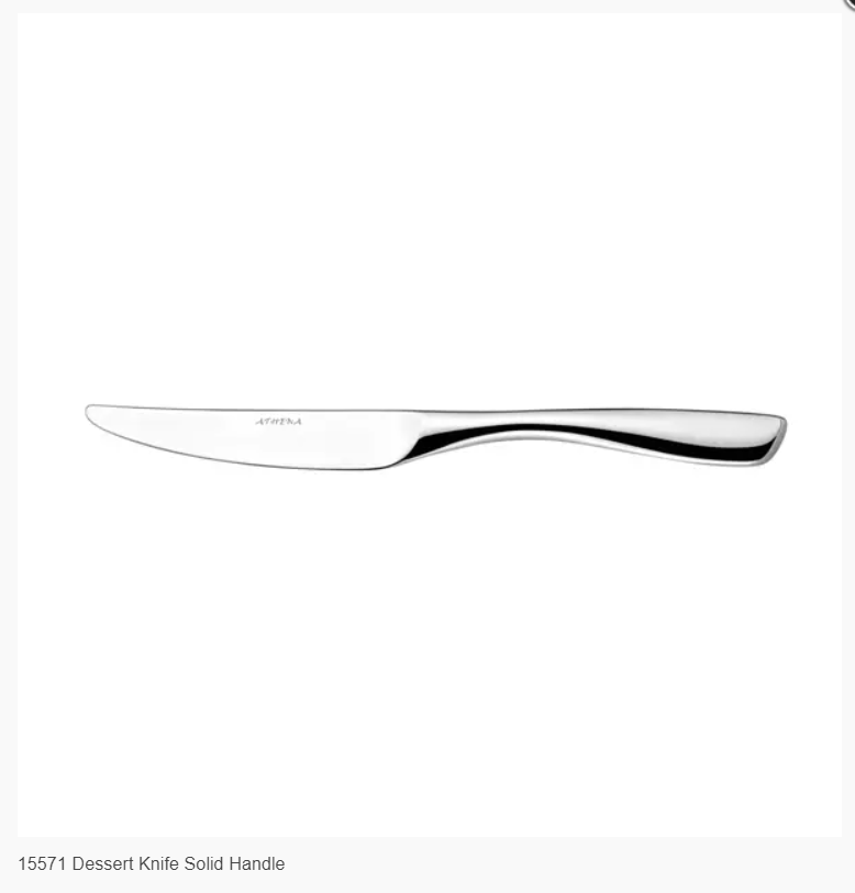Trenton: Athena -Zena Dessert Knife 18/10 , (dozen) Code:15571