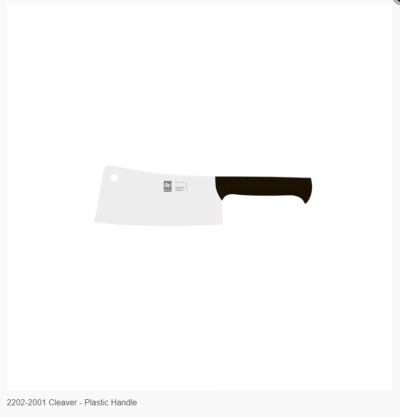 Trenton: Cleaver - Plastic Handle Black 150mm CODE : 2202-2015