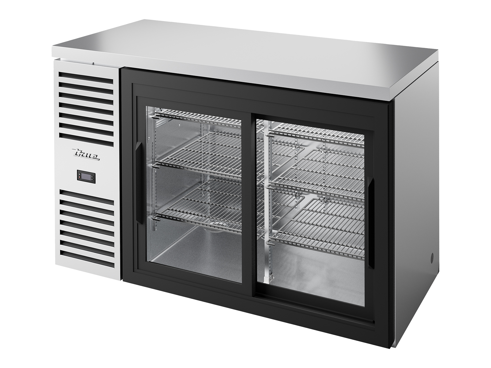 True Refrigeration - Bar Refrigerator, Stainless Steel Ext -TBR52-RISZ1-L-S-11-2