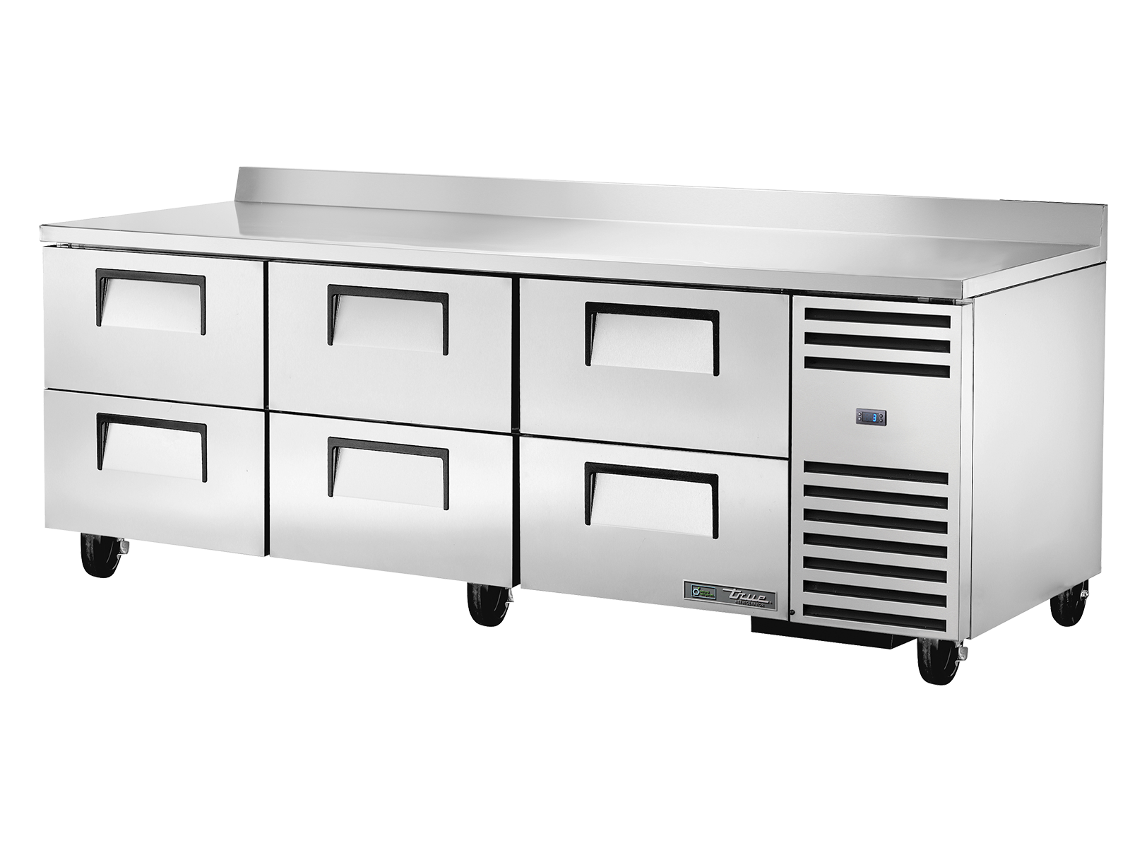 True Refrigeration -Worktop Counters - 6 Drawers - TWT-93D-6-HC