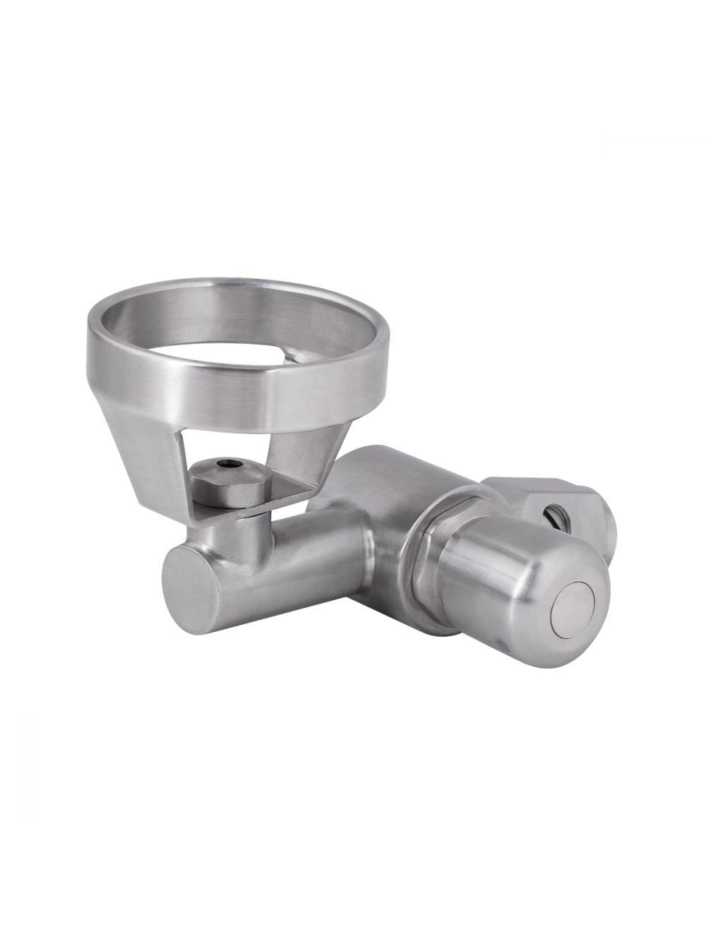 3Monkeez- Guardian- S/S Push Button 45 Degree Bubbler with Metal Mouthguard