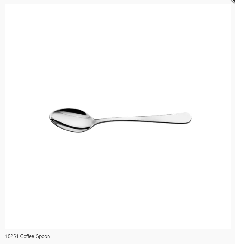 Trenton: Montreal Coffee Spoon S/S , (dozen) Code: 18251