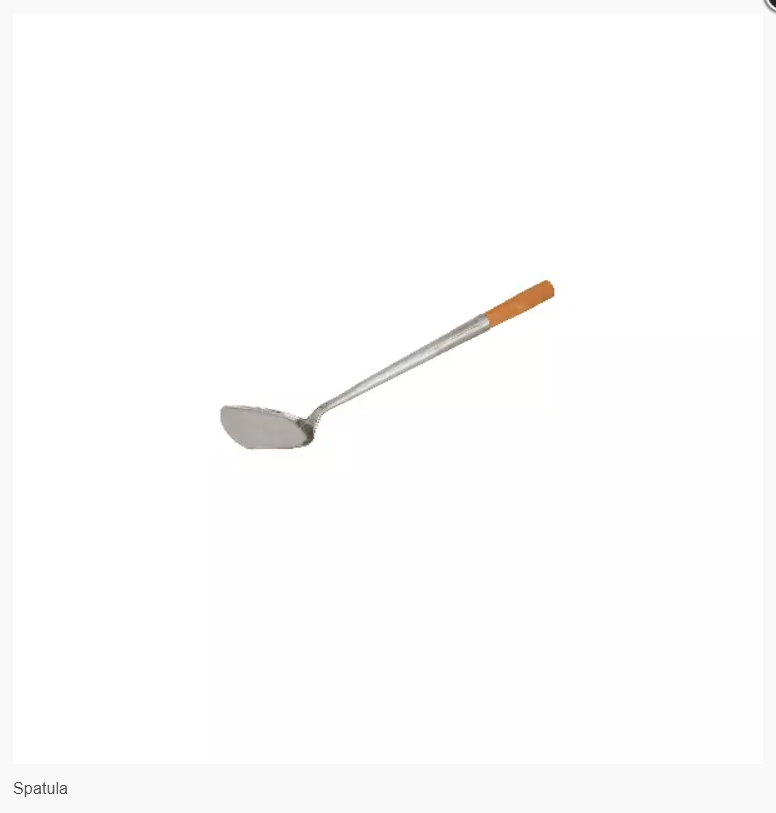 Trenton: Spatula S/S Wood Handle 100mm Code : 21011