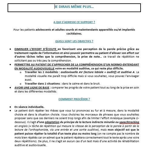 Je dirais même plus...
