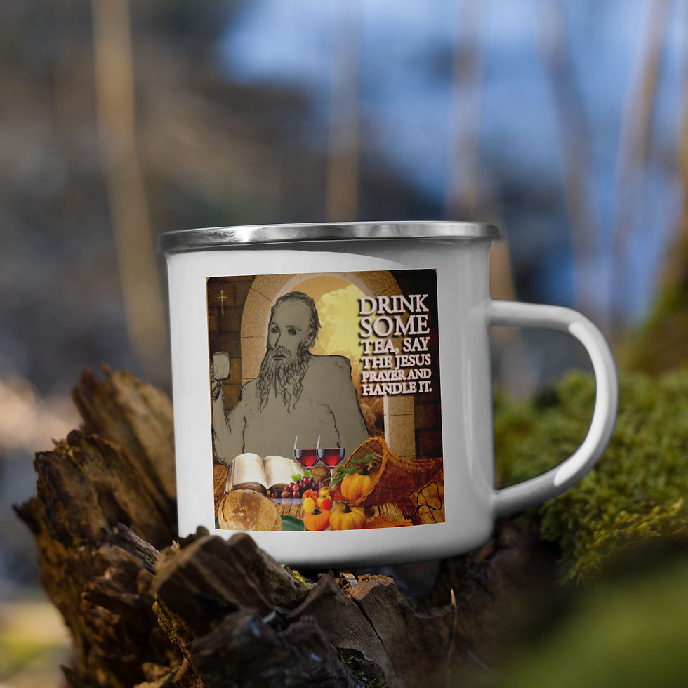 Thumbnail: Stay Calm Monk Enamel Mug