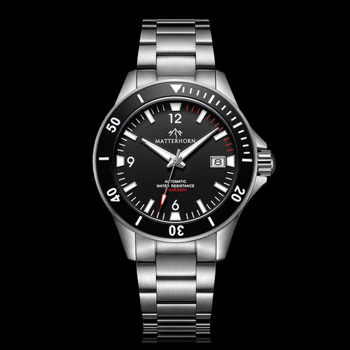 Matterhorn Watch Co. DiveMaster 300 — Black