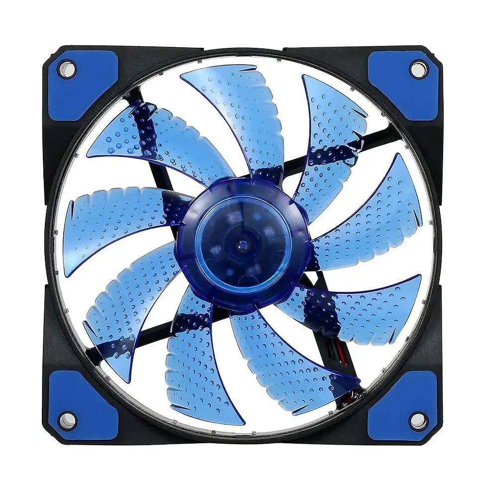 Miniatura: 120mm 12V LED PC Case Fan with 15 LEDs and 3/4-Pin Connectors