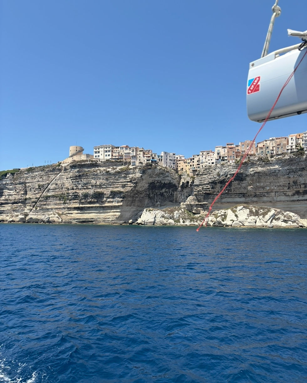 Sailing into Bonifacio