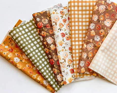 Floral Fabrics Folded and displayed