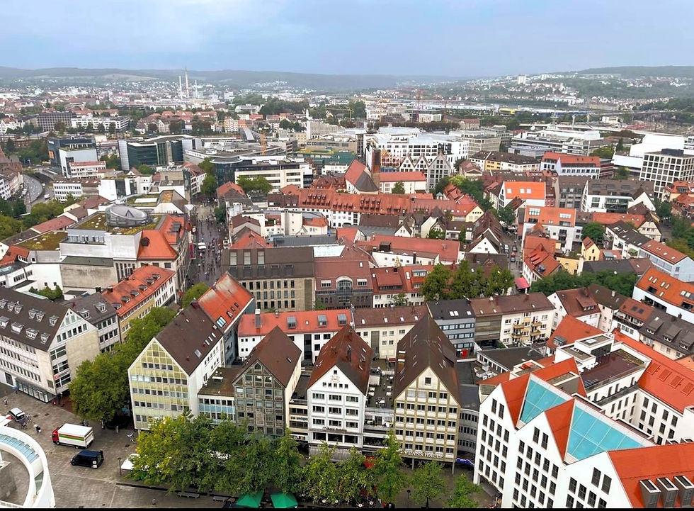 Ulm City from Ulm Church, Germany