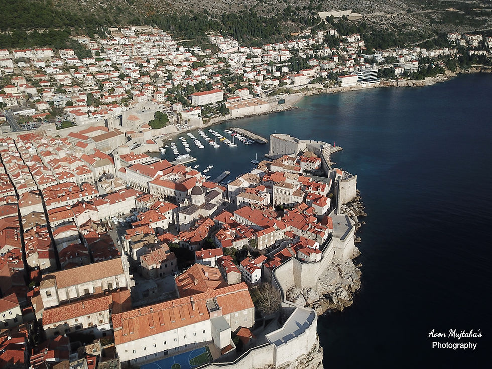 Bird Eye View of Dubrovnik, Old Town