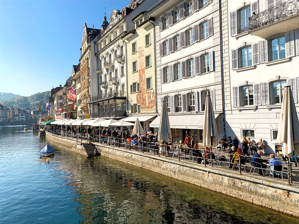 Reuss River in Lucerne