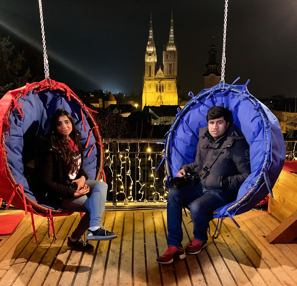 Christmas festivity in Upper town in Zagreb, Croatia