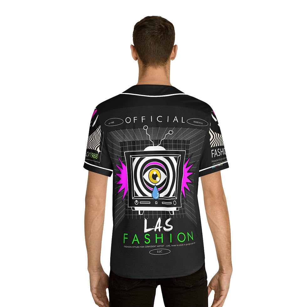 Thumbnail: LAS Men's Baseball Jersey (AOP)
