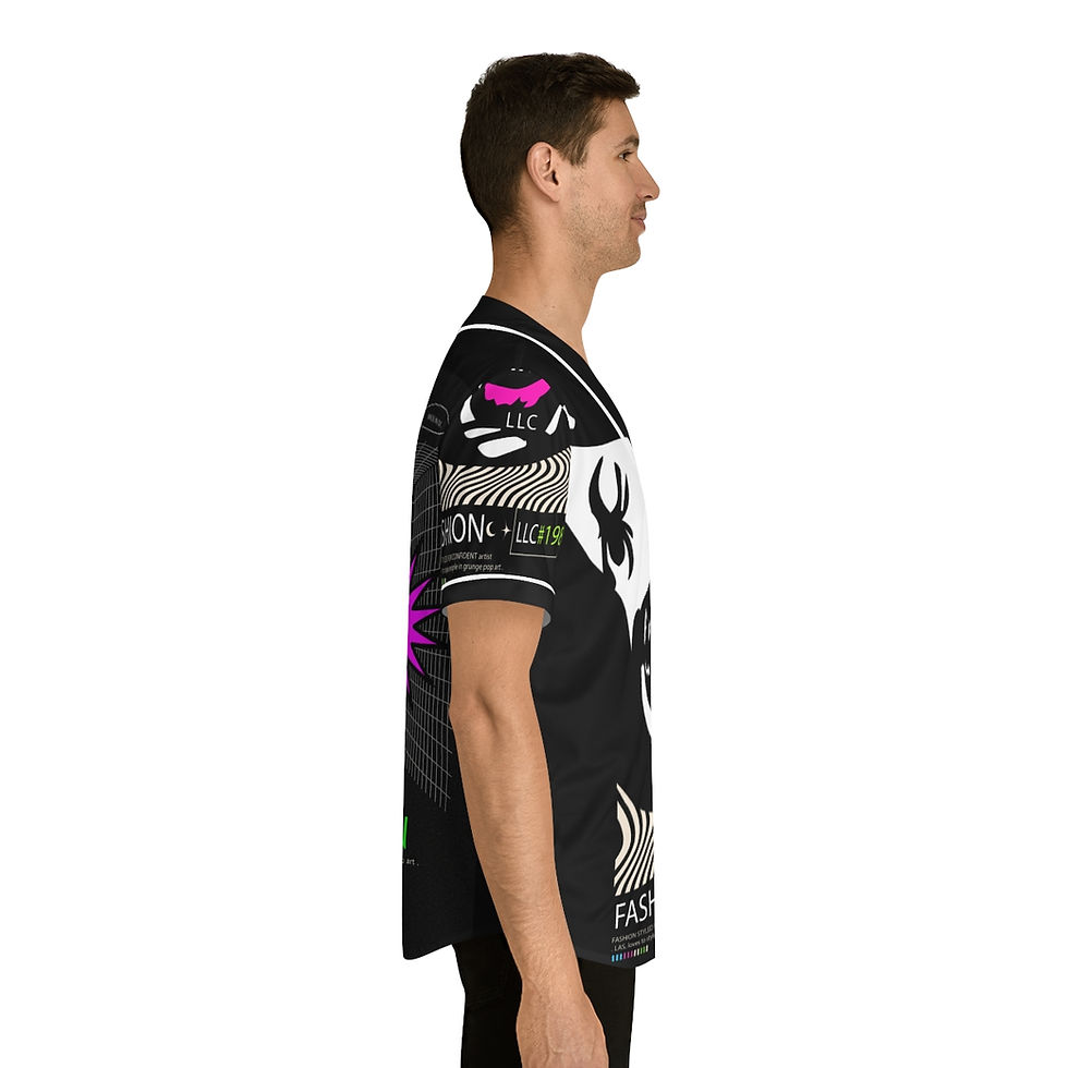 Thumbnail: LAS Men's Baseball Jersey (AOP)