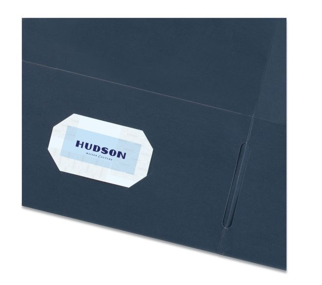 Thumbnail: Avery Two-Pocket Folder, 40-Sheet Capacity, Dark Blue, Embossed Paper, 25/Box