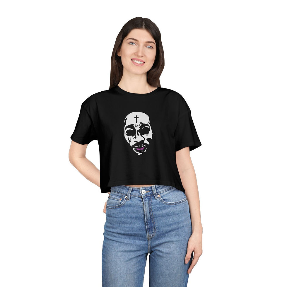 Thumbnail: LAS FACE Women's Crop Tee