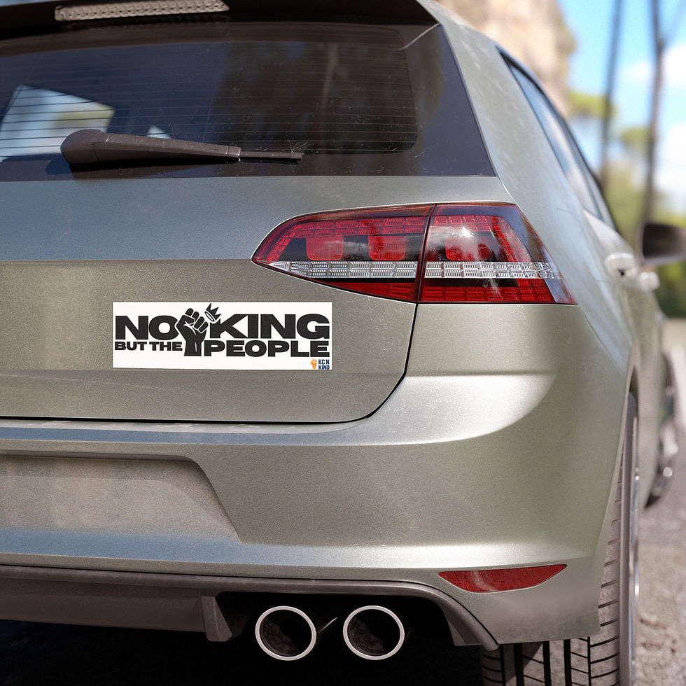 Thumbnail: "No King But The People" Car Magnet 