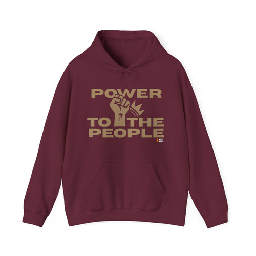 Power to the People Unisex Hooded Sweatshirt | Kc N Kind