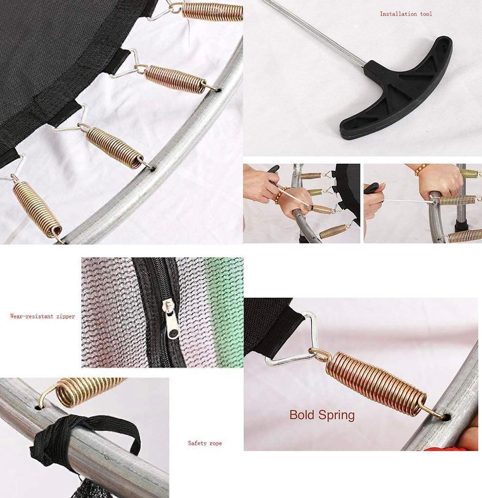 Thumbnail: *_KIDS MINI TRAMPOLINE ENCLOSURE NET PAD_* 