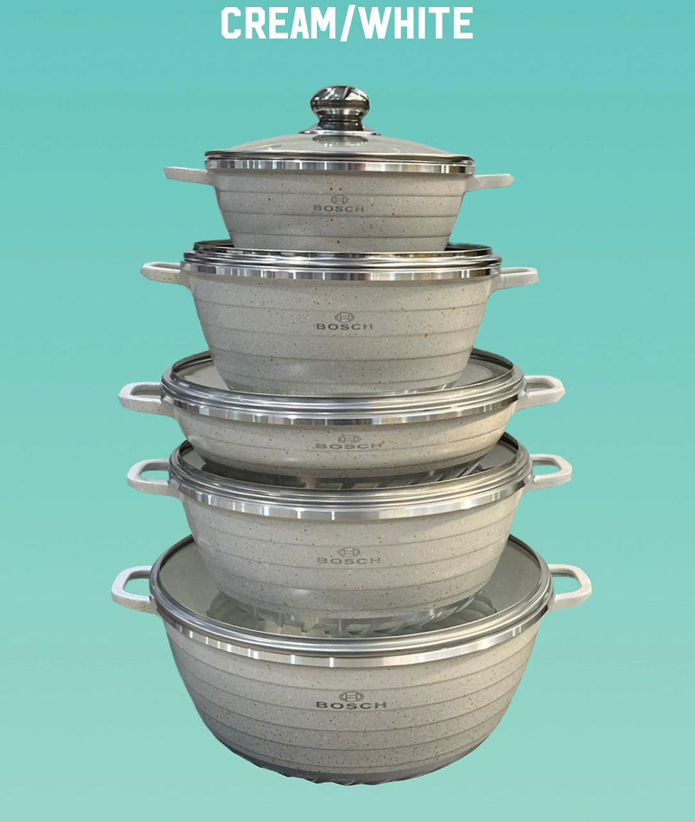 Thumbnail: 10PCS BOSCH GRANITE COATED POT SET