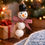 Thumbnail: Handmade Wooden Snowman Ornament – Rustic Christmas Holiday Decoration