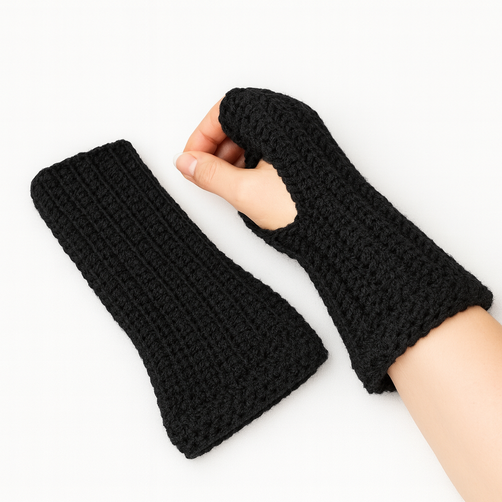 Crochet Fingerless Gloves