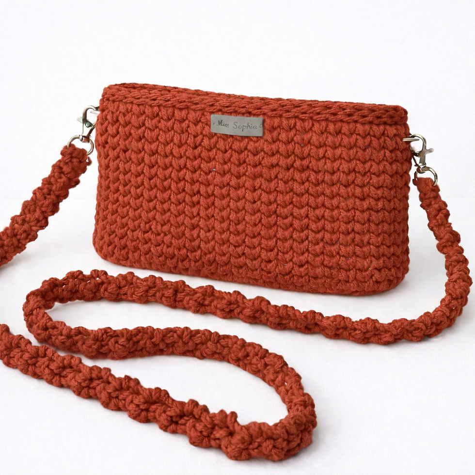 Thumbnail: Handmade Crochet Crossbody Bag |Knit Handbag | Boho Shoulder Bag SARA