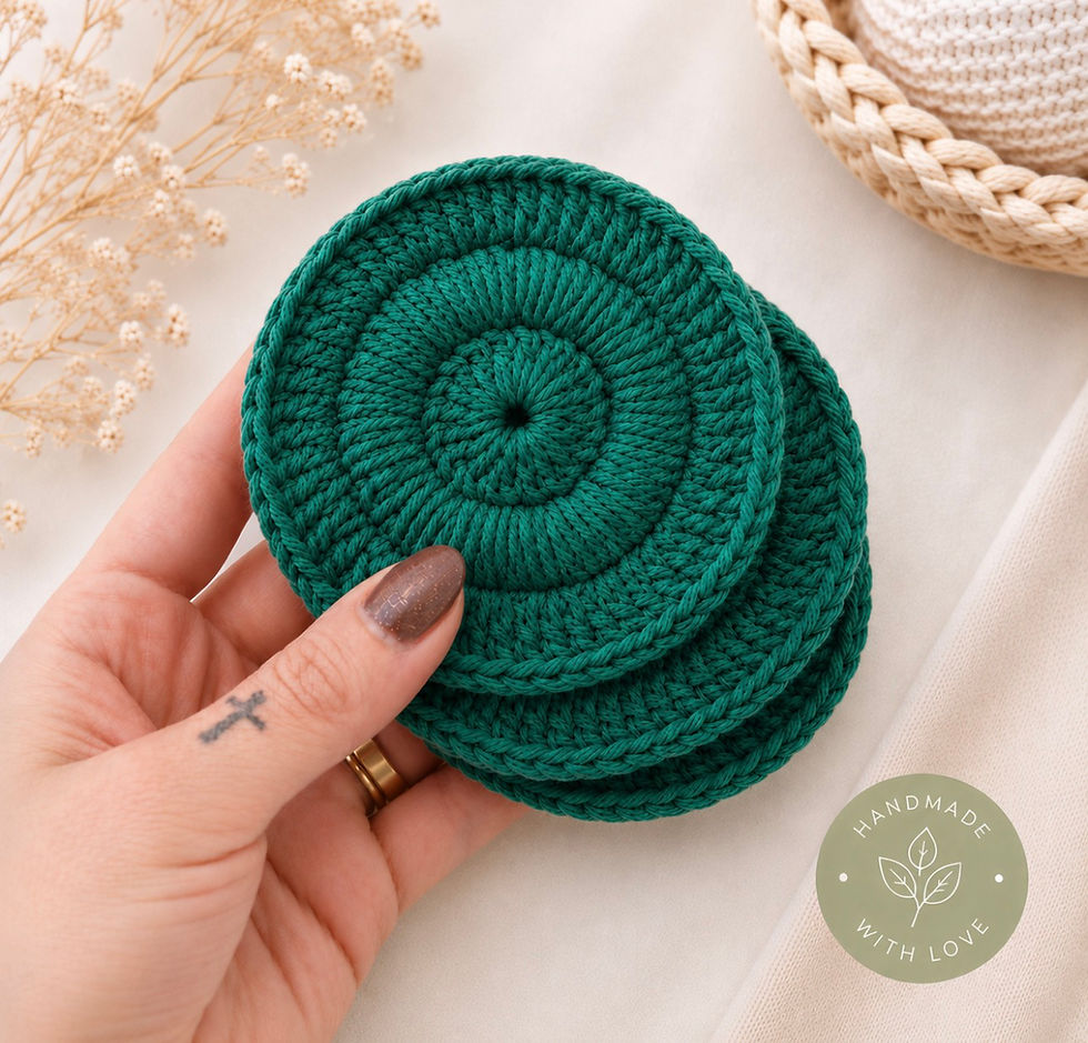 Thumbnail: Handmade Reusable Cotton Face Scrubbies – Soft, Eco-Friendly & Gentle on Skin 