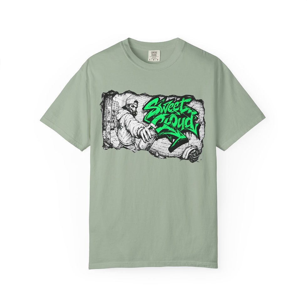 Thumbnail: Sweet Cloud Wildstyle Tear Mens Graphic T-Shirt