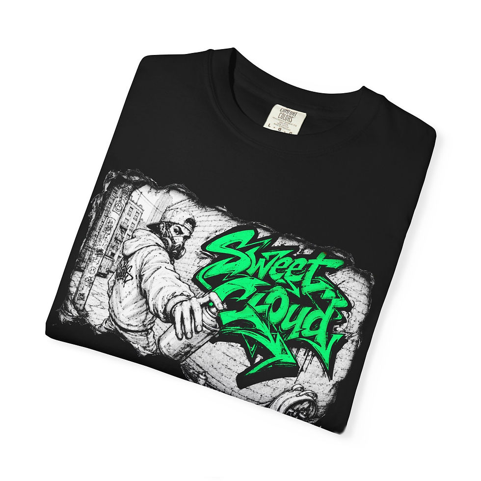 Thumbnail: Sweet Cloud Wildstyle Tear Mens Graphic T-Shirt