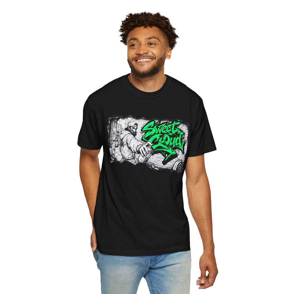 Thumbnail: Sweet Cloud Wildstyle Tear Mens Graphic T-Shirt