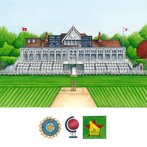 Elaine Gill artist - India v Zimbabwe.jp