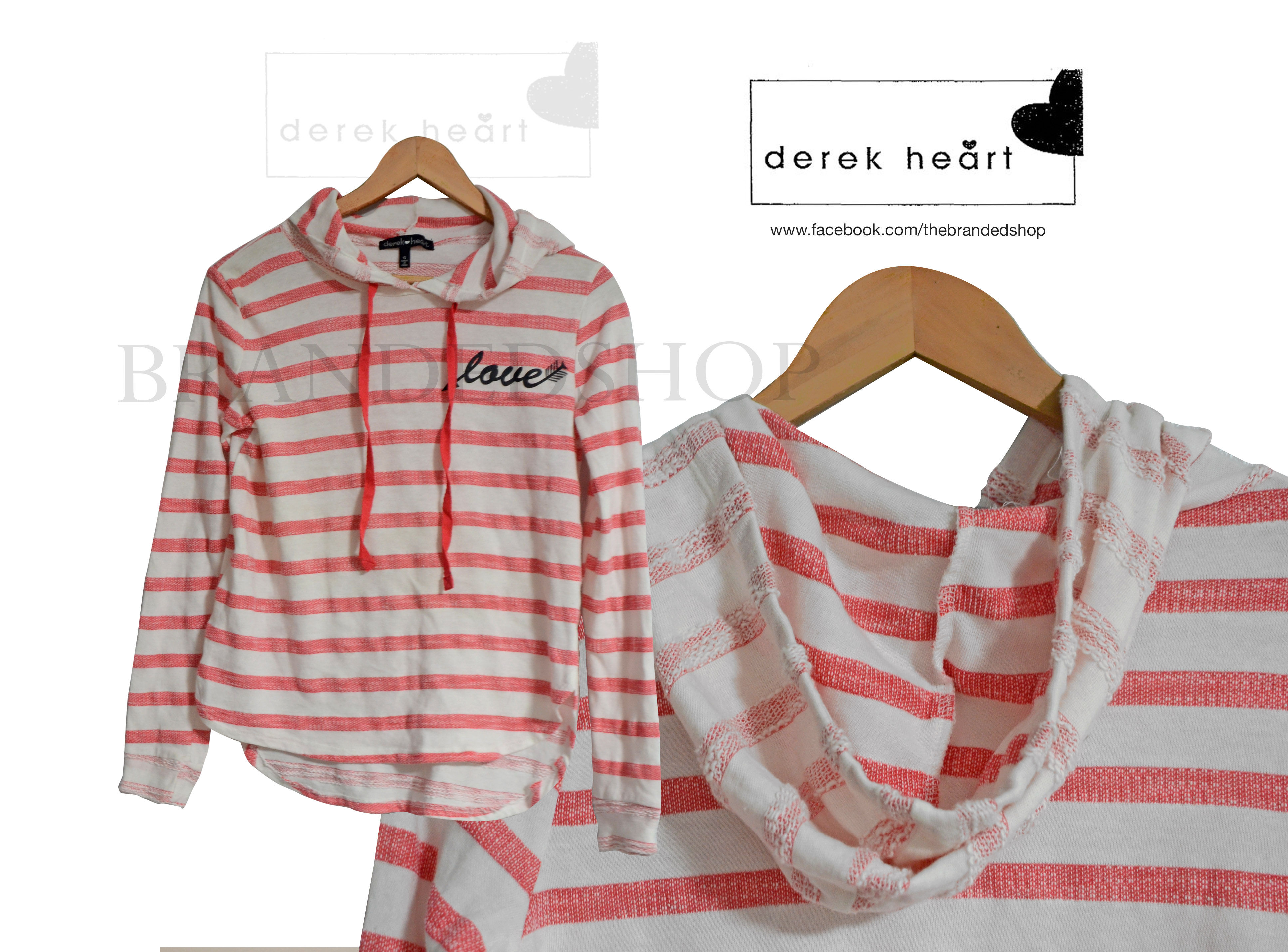 Derek HeartWoven longsleeve hoodie