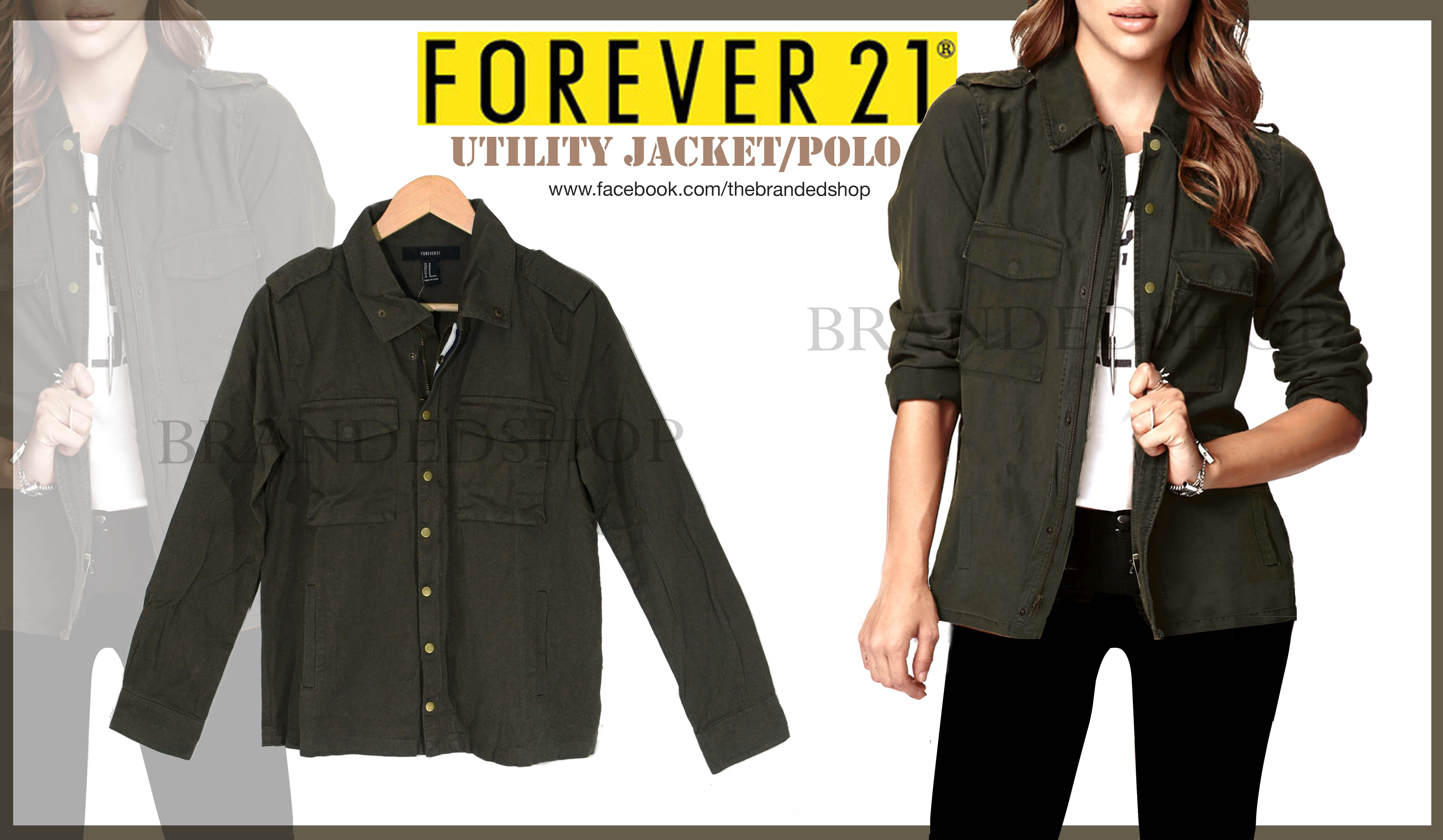 Forever21 Jacket/Polo in Olive