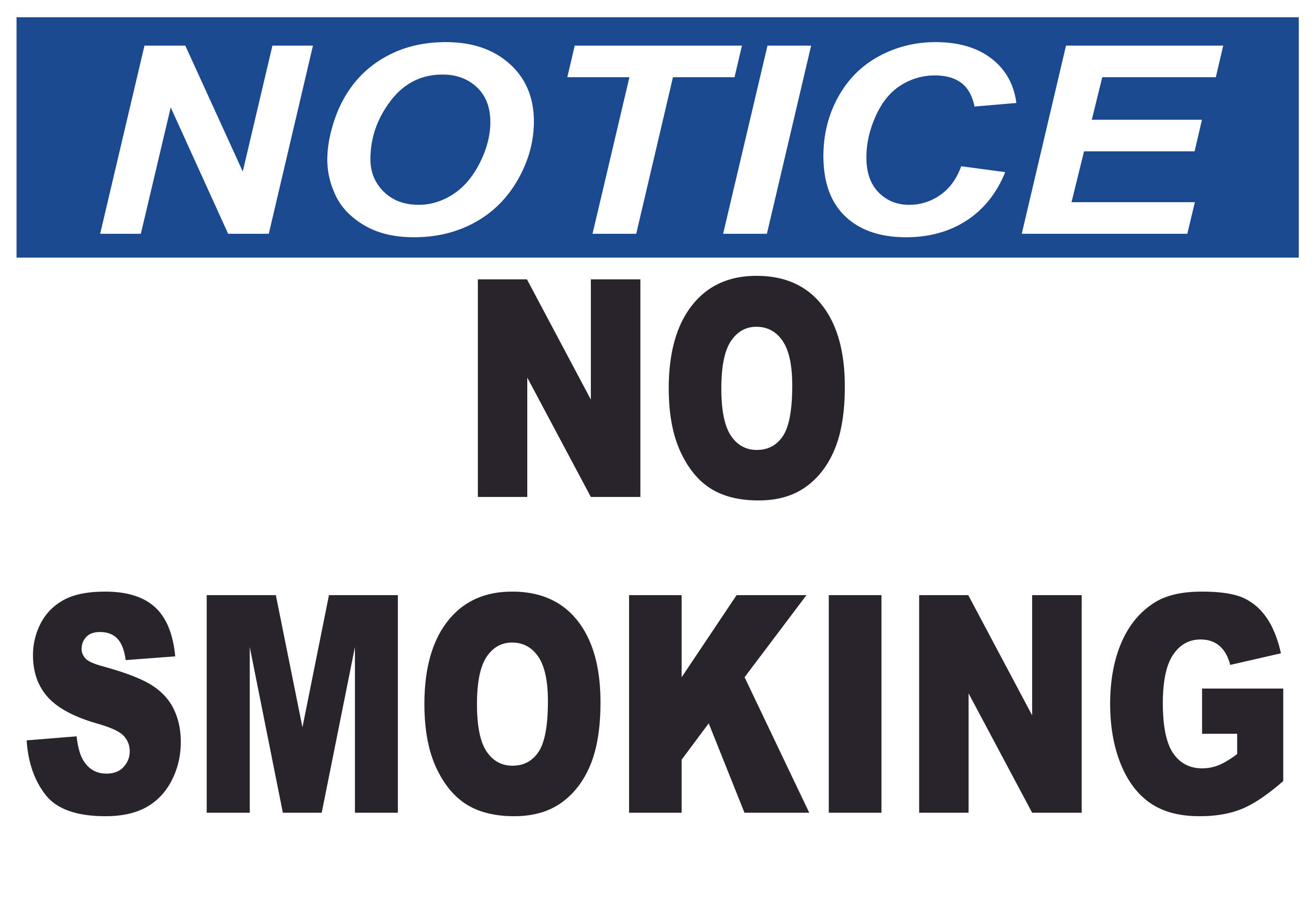 Notice: No Smoking