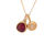 Thumbnail: Heirloom Tourmaline and diamond Gold pendants
