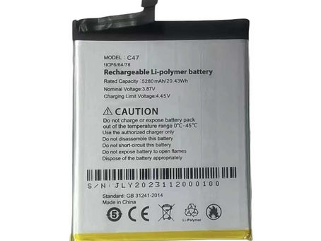 CUBOT C47 3.87V 5280mAh Akku für Cubot C47