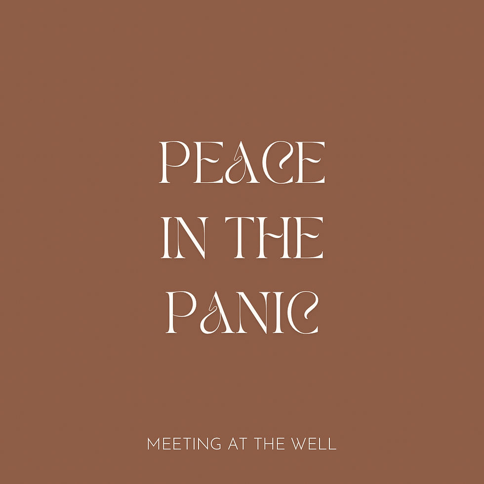Peace in the Panic