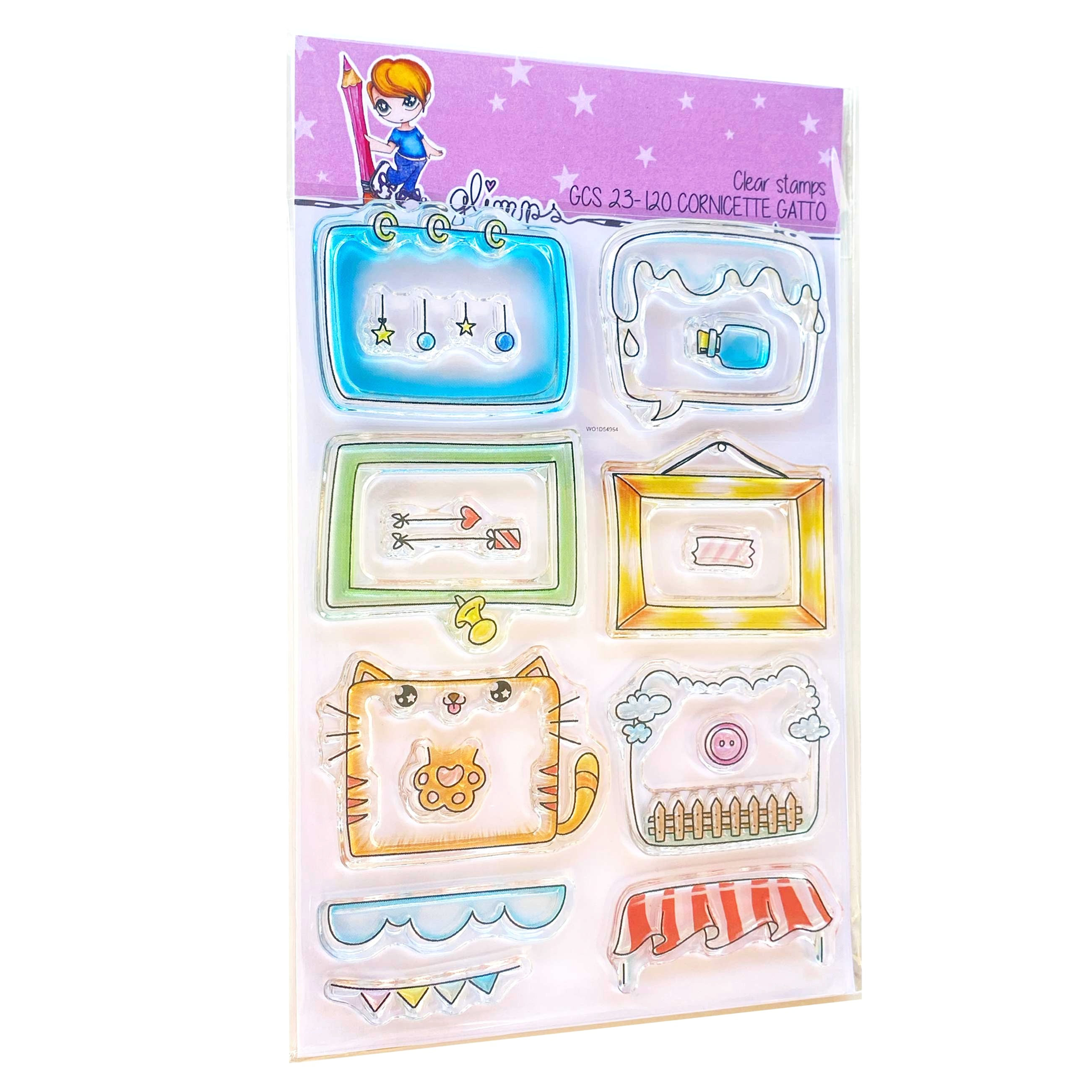 GLIMPS CLEAR STAMPS - GCS 23-120 CORNICETTE GATTO