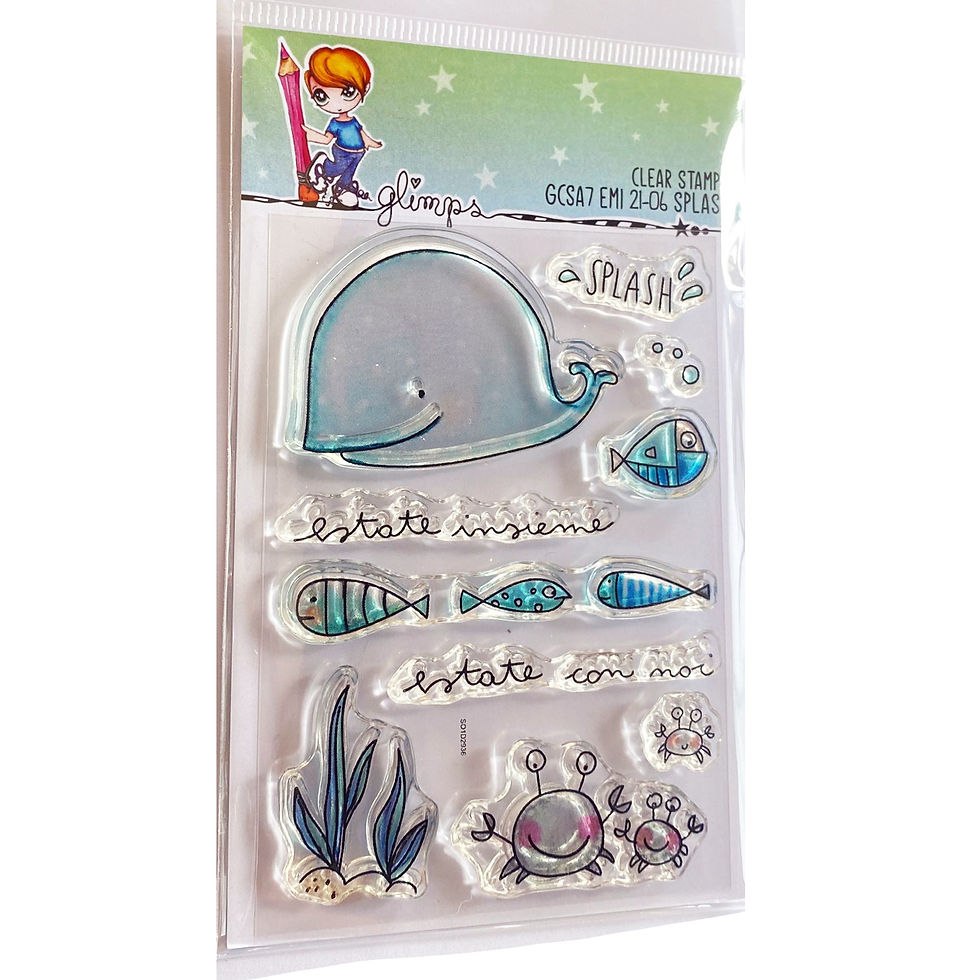 GLIMPS CLEAR STAMPS - GCSA7 EMI 21-06 SPLASH