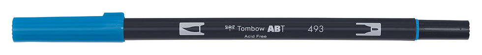 Miniatura: 493 REFLEX BLUE - TOMBOW - DUAL BRUSH