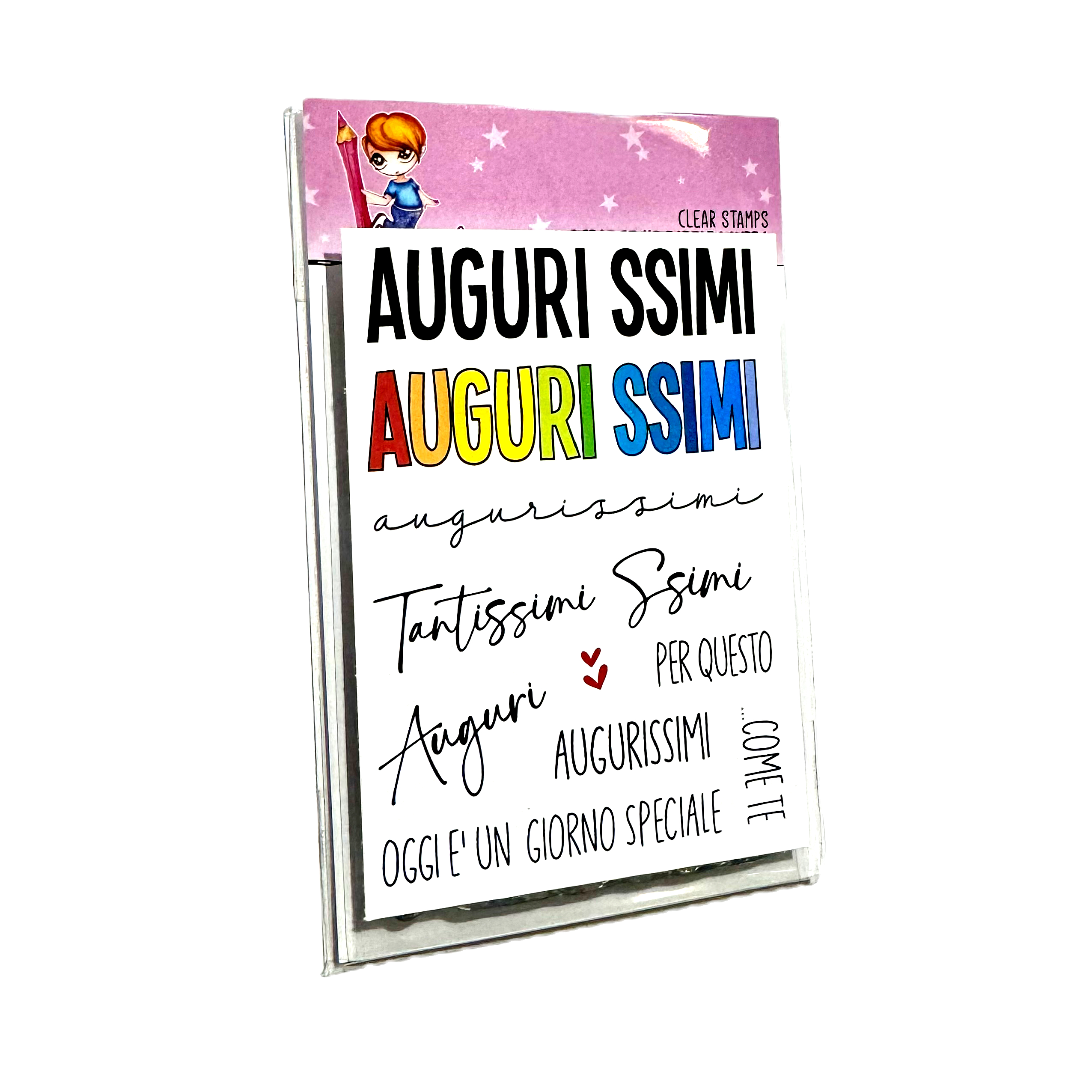 GLIMPS CLEAR STAMPS - GCSA7 26-59 PAROLE AUGURISSIMI