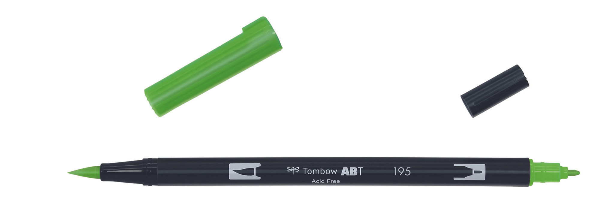 195 LIGHT GREEN - TOMBOW - DUAL BRUSH