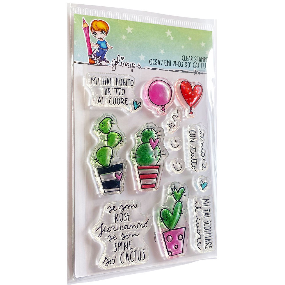 GLIMPS CLEAR STAMPS - GCSA7 EMI 21-03 SO' CACTUS